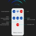 Solar Induction Courtyard Wall Light Smart Outdoor Lamp With Remote Control - Image 10