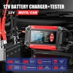 FOXSUR Cars Motorcycles 12V Lithium Cattery Charger With Battery Detection - Image 4