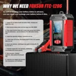 FOXSUR Cars Motorcycles 12V Lithium Cattery Charger With Battery Detection - Image 5
