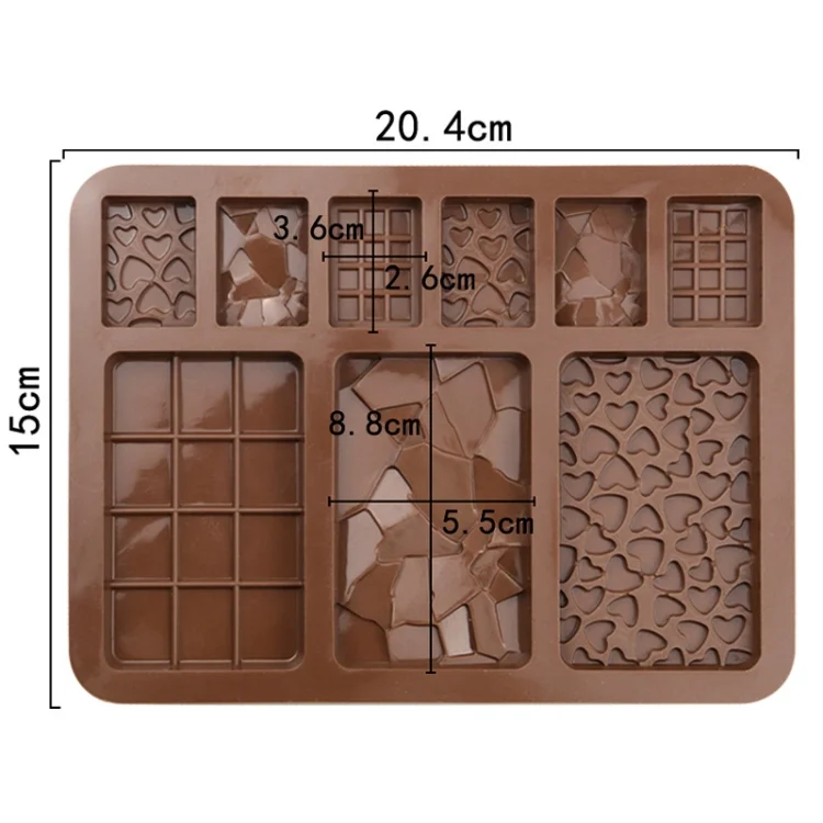 TBD06048762_B2.webp 9 Grids Silicone Baking Chocolate Mold Cake DIY Fondant Mould - Image 3