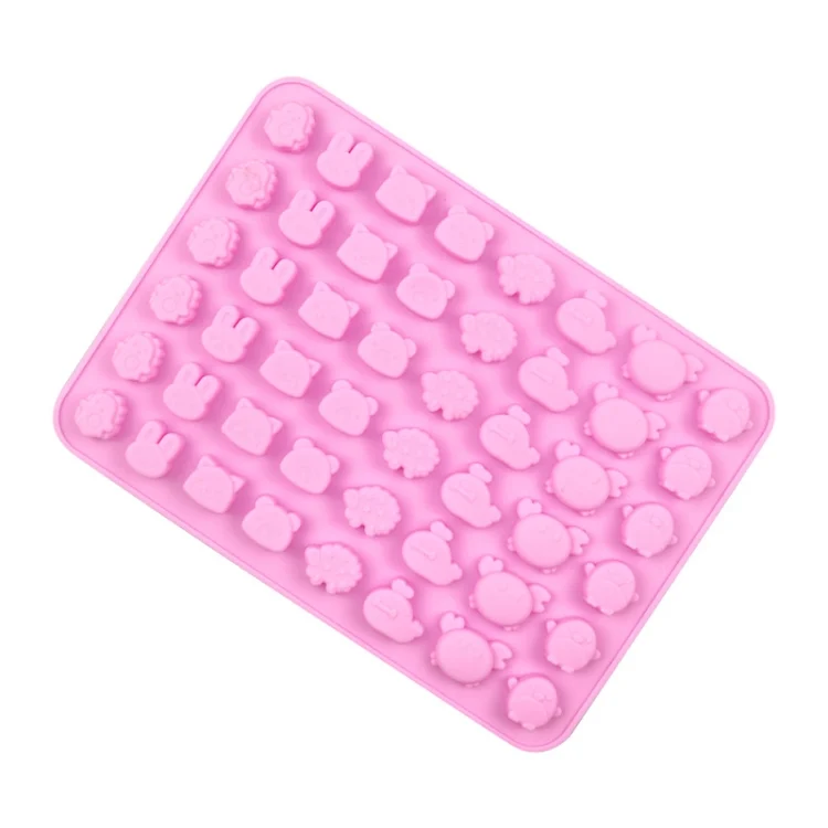 48 Grids Cute Animal Fondant Molds DIY Fire Paint Wax Mould