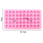 50 Grids Round Pentagram Chocolate Fondant Drip Cookie Molds DIY Jelly Pudding Mould - Image 3