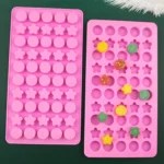 50 Grids Round Pentagram Chocolate Fondant Drip Cookie Molds DIY Jelly Pudding Mould - Image 4