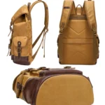 Retro Canvas Backpack Large Capacity Travel Computer Bag - Image 4