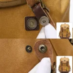 Retro Canvas Backpack Large Capacity Travel Computer Bag - Image 5