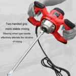 AOTUO 220V High Power Industrial Grade Electrical Mixer Handheld Concrete Paint Mixer - Image 3