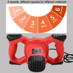 AOTUO 220V High Power Industrial Grade Electrical Mixer Handheld Concrete Paint Mixer - Image 5