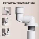 Wall Drain Pipe Seal for Washing Machine, Basin and Sink Drains - Image 3