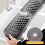 Slope Silicone Faucet Drain Pad Splash-proof Sink Faucet Mat - Image 3