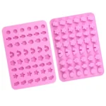 48 Grids Nature Objects Silicone Fondant Mold Mini Fire Paint Wax Standing Mould - Image 2
