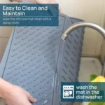 Trifold Silicone Drain Pad Bowl and Dish Drying Mat for Kitchen Counter - Image 6