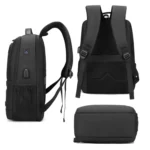 WEPOWER Men Expanded Casual Double Shoulder Bag Multifunctional USB Charging Backpack - Image 4