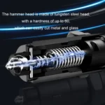 2 In 1 Mini Car Safety Hammer Seat Belt Cutter - Image 7