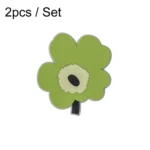 2pcs / Set Household Leaf Heat Insulation Mat Kitchen High Temperature Resistant Baking Placemats