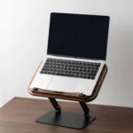 Walnut Book Reading Stand Height Adjustable Desktop Holder for Laptop,Recipe,Textbook - Image 4