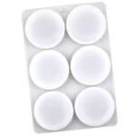 6 Grids Round Silicone Cake Molds Home DIY Handmade Soap Mould