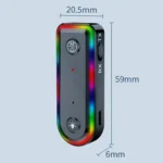 Q3 2-in-1 RGB Light Bluetooth Audio Receiver Launcher Car Audio Adapter - Image 3