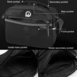 WEPOWER Men Outdoor Casual Nylon Crossbody Bag Single Shoulder Satchel - Image 5