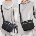 WEPOWER Men Outdoor Casual Nylon Crossbody Bag Single Shoulder Satchel - Image 9