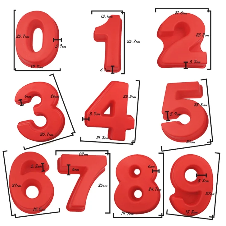 TBD06048886_B2.webp Digital Silicone Cake Baking Mold DIY Making Cookie Mould - Image 3