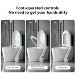 Foot Pedal Toilet Lid Lifter Touch Free Anti-dirty Toilet Seat Lifter Fits Most Toilets - Image 3