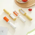 2 In 1 Peeler With Cleaning Brush Household Fruit Potato Vegetable Peeler - Image 3