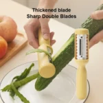 2 In 1 Peeler With Cleaning Brush Household Fruit Potato Vegetable Peeler - Image 4