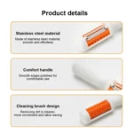 2 In 1 Peeler With Cleaning Brush Household Fruit Potato Vegetable Peeler - Image 7