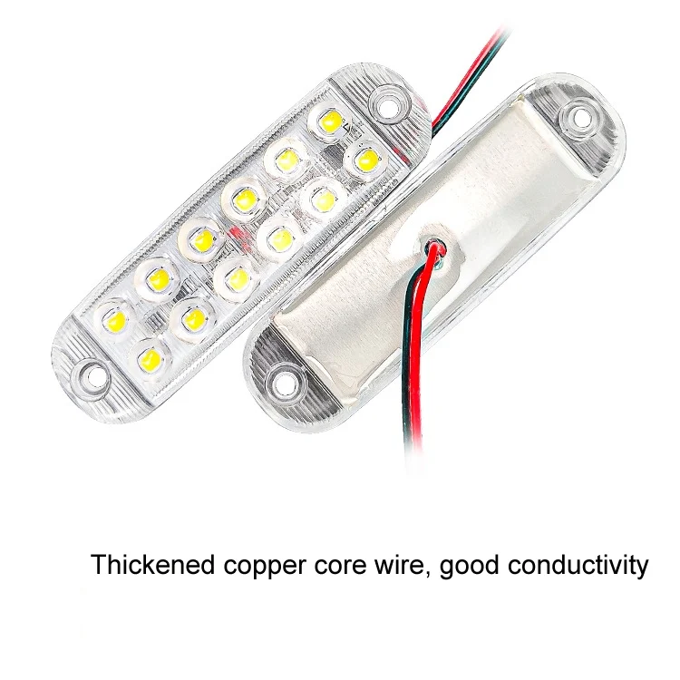 TBD06048981_B2.webp 6pcs 12-Bead LED Flashing Warning Lights Motorcycle RV Signal Lights - Image 3