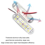 6pcs 12-Bead LED Flashing Warning Lights Motorcycle RV Signal Lights - Image 4