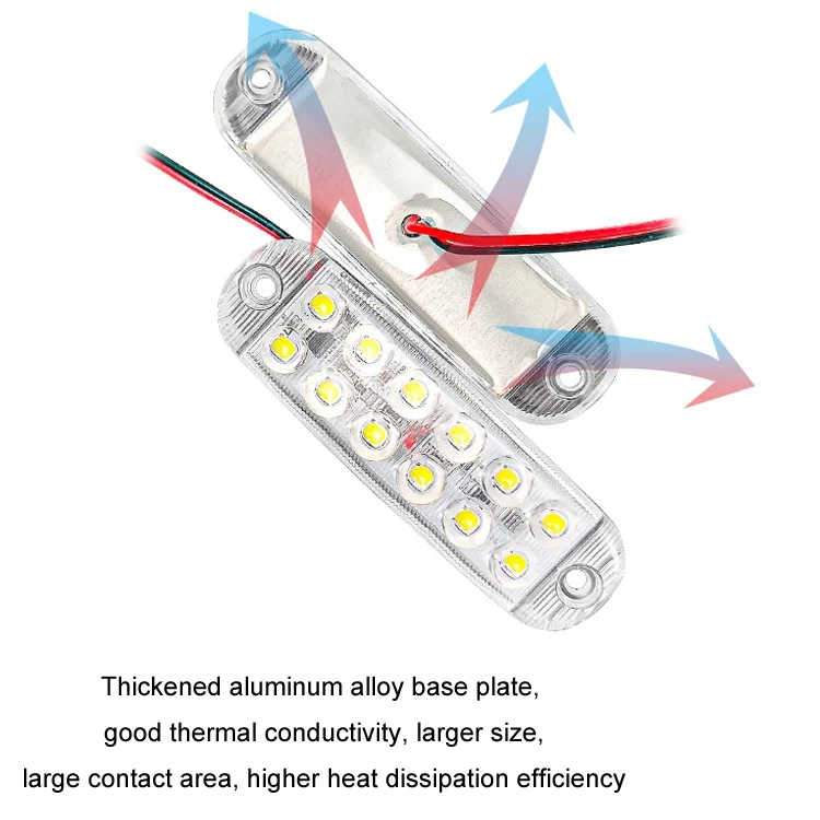TBD06048981_B3.webp 6pcs 12-Bead LED Flashing Warning Lights Motorcycle RV Signal Lights - Image 4