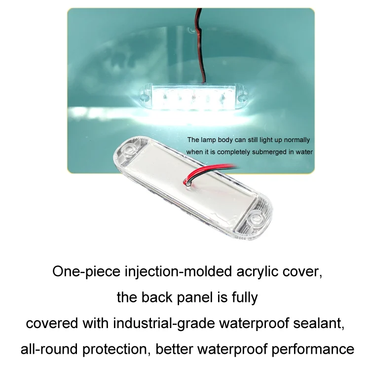TBD06048981_B7.webp 6pcs 12-Bead LED Flashing Warning Lights Motorcycle RV Signal Lights - Image 8