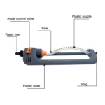 Automatic Swing Sprinkler Garden Lawn Watering Nozzle Garden Sprinkler Nozzle - Image 4