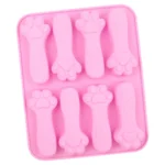 8 Grids Cats Claw DIY Baby Teething Silicone Molds Cake Baking Mould