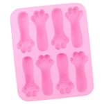 8 Grids Cats Claw DIY Baby Teething Silicone Molds Cake Baking Mould - Image 2