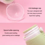 100ml 2 In1 Travel Dispenser Bottle Silicone Portable Massage Brush Shampoo Lotion Divider Bottle - Image 9
