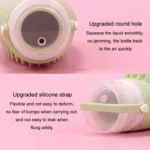 100ml 2 In1 Travel Dispenser Bottle Silicone Portable Massage Brush Shampoo Lotion Divider Bottle - Image 10