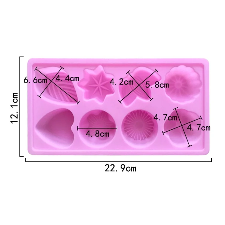 TBD06049007_B2.webp 8 Grids Floral Silicone Baking Mould DIY Aroma Soap Mold - Image 3