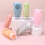 100ml Travel Cleaning Lotion Dispenser Bottle With Washing Brush Cosmetic Shampoo Storage Bottle - Image 2