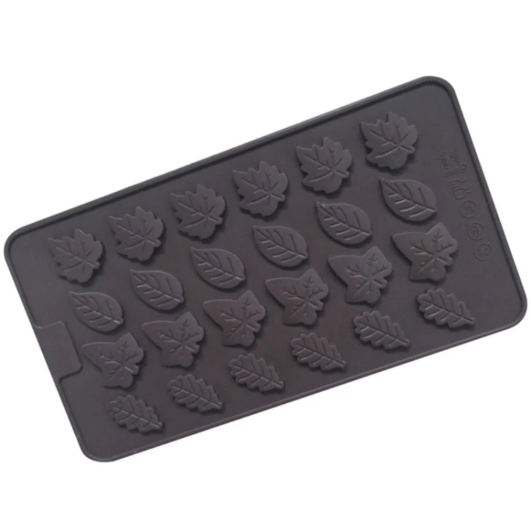 24 Grids Tree Leaf Silicone Chocolate Mould DIY Handmade Soap Mold