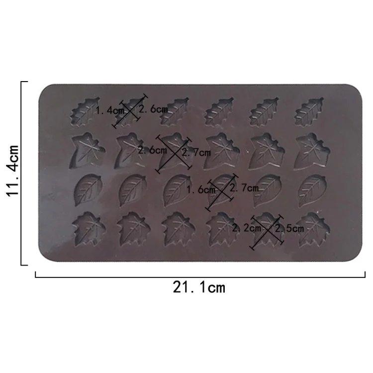 TBD06049013_B2.webp 24 Grids Tree Leaf Silicone Chocolate Mould DIY Handmade Soap Mold - Image 3