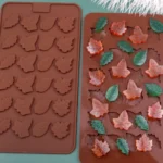 24 Grids Tree Leaf Silicone Chocolate Mould DIY Handmade Soap Mold - Image 4