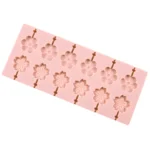 12 Grids Cherry Blossom Lollipop Mould Chocolate Chip Molds - Image 2