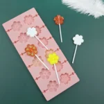 12 Grids Cherry Blossom Lollipop Mould Chocolate Chip Molds - Image 4