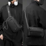 WEPOWER Men Casual Single Shoulder Crossbody Bag Functional Style Chest Bag - Image 10