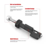 Lockable Anti-Theft Security Mounting Pin Set For MaxTrax MKII - Image 3