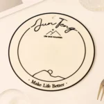 Anti-scald Table Heat Insulation Mat Coaster Simple Lines Greaseproof Non-slip Dinner Plate Pad