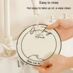 Anti-scald Table Heat Insulation Mat Coaster Simple Lines Greaseproof Non-slip Dinner Plate Pad - Image 6