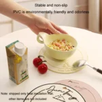 Anti-scald Table Heat Insulation Mat Coaster Simple Lines Greaseproof Non-slip Dinner Plate Pad - Image 7