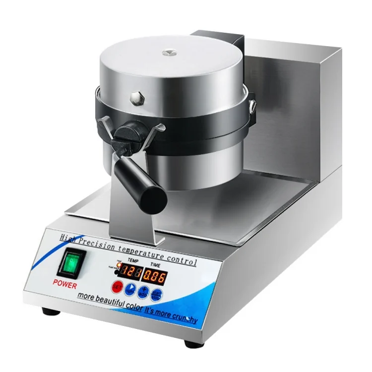 TBD06049072_B1.webp 1200W  Commercial Waffle Maker Stainless Steel Rotatable Waffle Machine - Image 2
